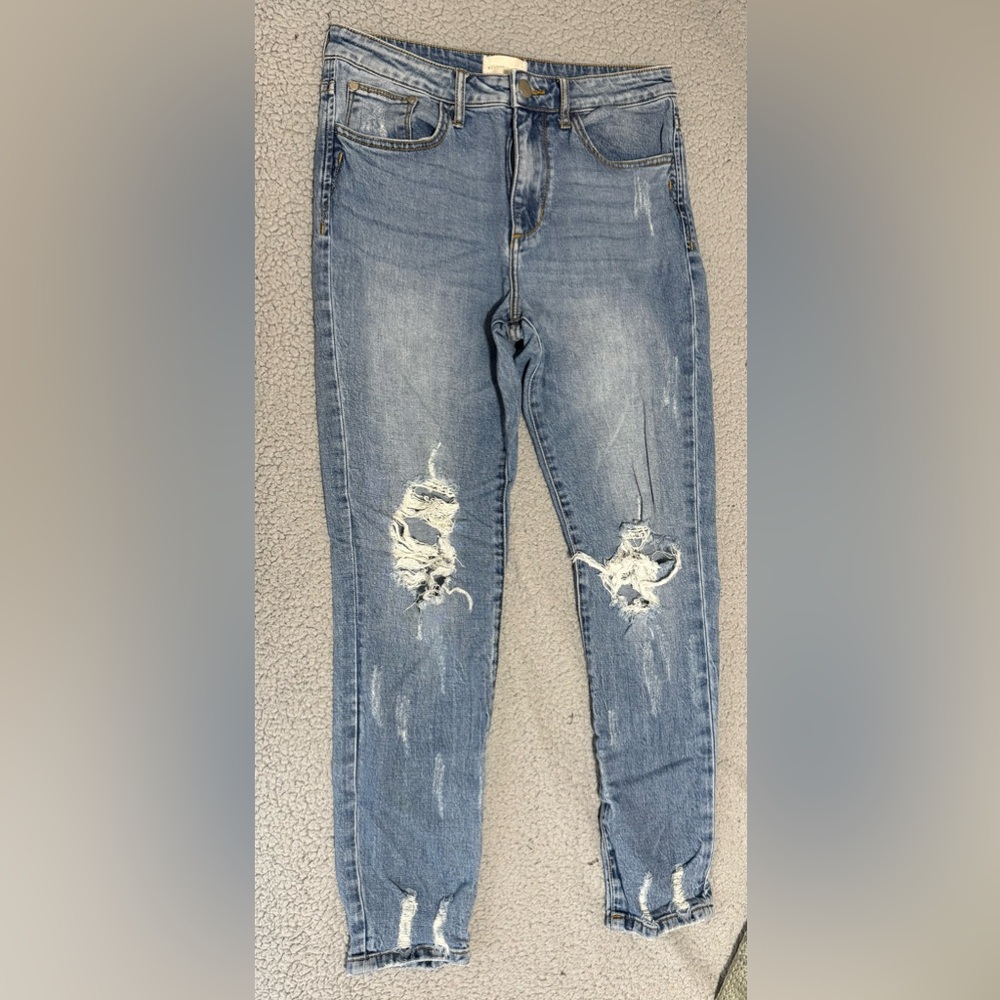 Gilded Intent Distressed Blue Women's Jeans